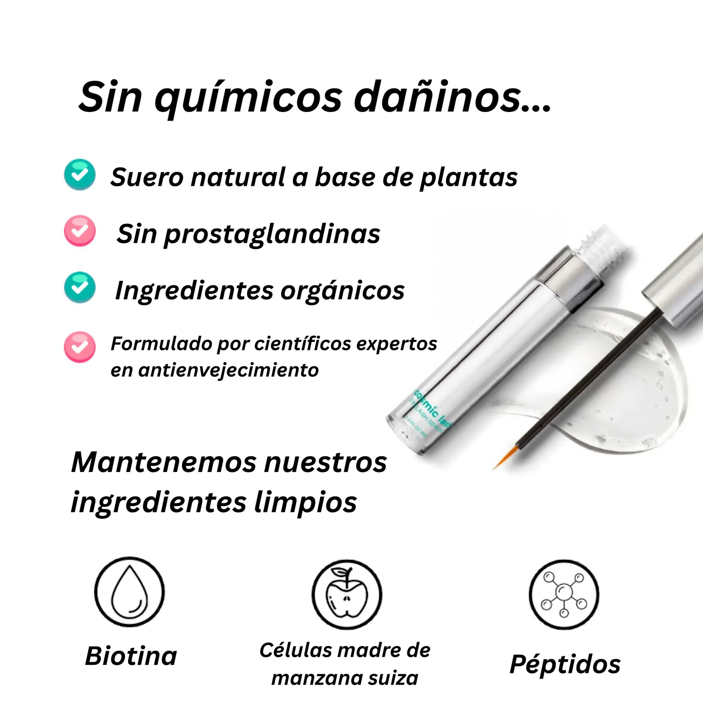 Merraci™ Sérum de Pestañas 8ML – Crecimiento Real, Sin Irritación