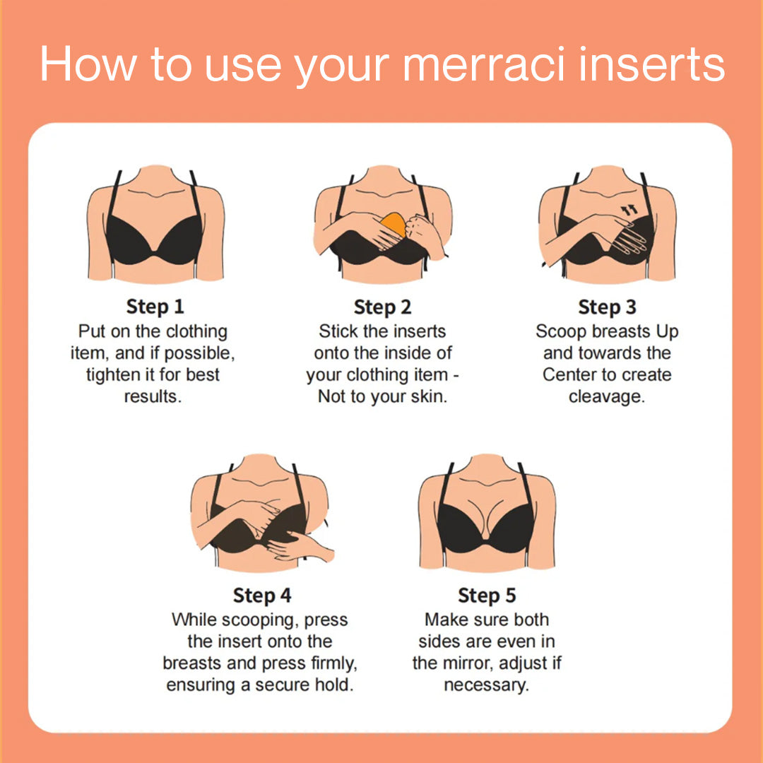 Merraci™ Sticky Inserts - Instant Boost Non-Adhesive Nipple Covers