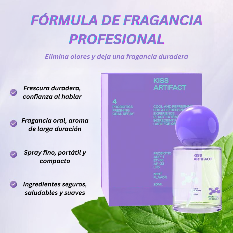Merraci™ Spray Oral Pro-Biótico – Frescura Instantánea y Duradera