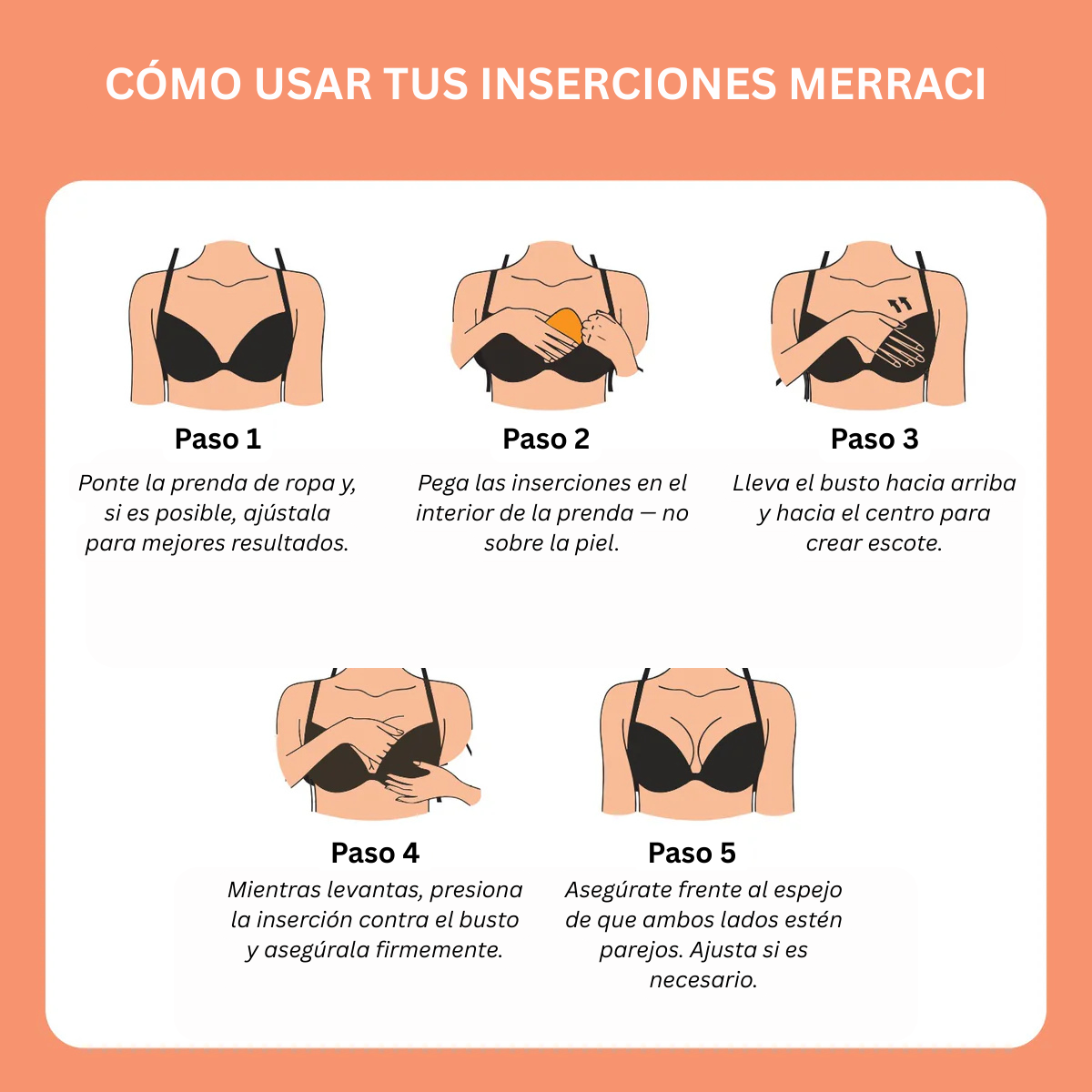 Merraci™ Inserciones Sticky – Realce y Cobertura Instantánea