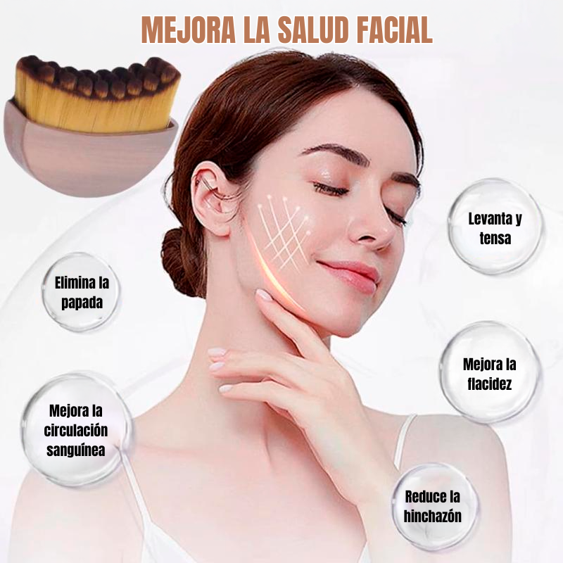 Merraci™ Cepillo Linfático Facial – Esculpe, Drena y Revitaliza Tu Rostro