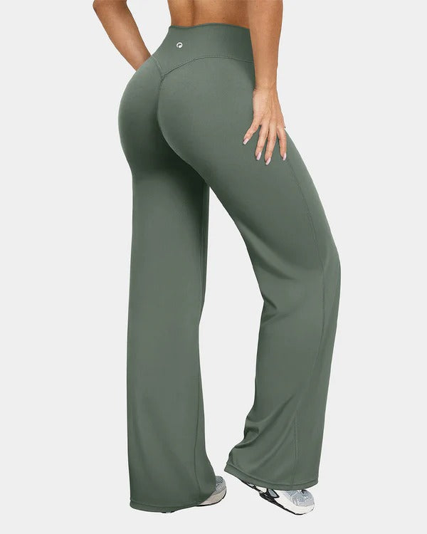 Merraci™ Leggings de pierna recta – Cintura alta y ajuste suave