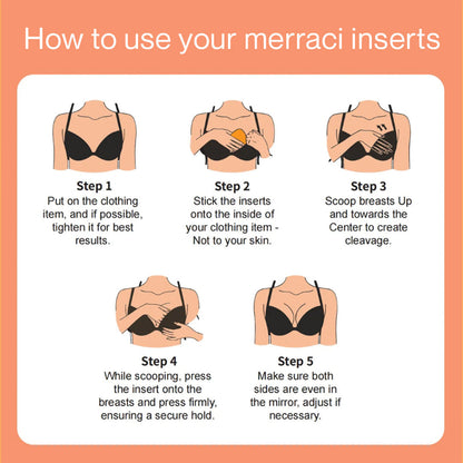 Merraci™ Sticky Inserts - Instant Boost Non-Adhesive Nipple Covers