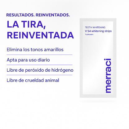 Merraci™ V34 Bandas Blanqueadoras – Blanqueamiento de Color Dental