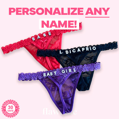 Custom Name Seductive Thong (BUY 1 GET 1 FREE)