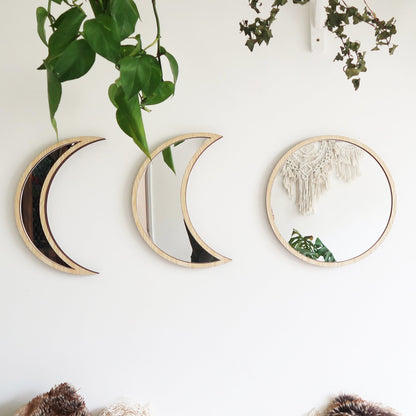 Moon Phase Mirrors Set