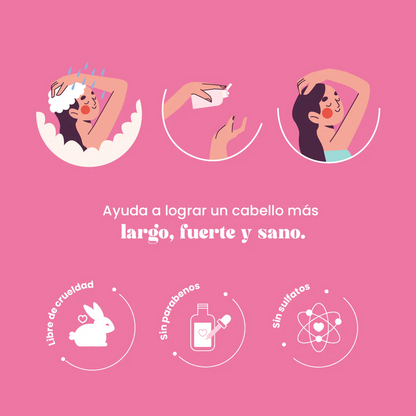 Merraci™ Shampoo + Tratamiento – Romero y Biotina, Sin Sulfatos